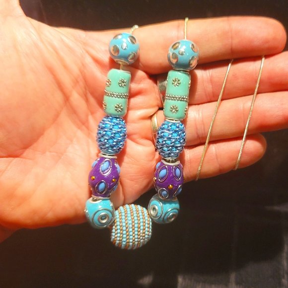 Sterling Silver Tibetan Bead Boho Necklace - Picture 4 of 9